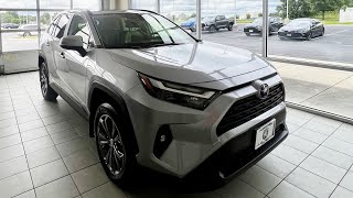 2023 Toyota RAV4 XLE Premium Hybrid AWD Silver Sky MetallicAsh Softex [upl. by Akemot]