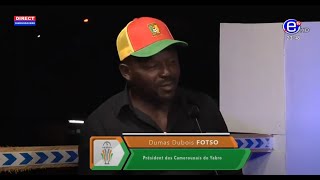 LA RARETÉ DES TICKETS NOUS CAUSE PROBLÈMES DUMAS FOTSO PRESIDENT DES CAMEROUNAIS DE YAMOUSSOUKRO [upl. by Atteuqihc350]