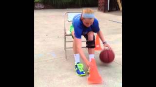 Basketball Ballhandling drills for after ACLMeniscus Surgery [upl. by Eikcir]