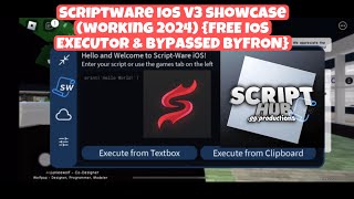 NEW Roblox SCRIPTWARE IOS V3 FREE IOS EXECUTOR 2024 TUTORIALUPDATED SHOWCASE IPHONE IPAD FLUXUS [upl. by Relyhs504]