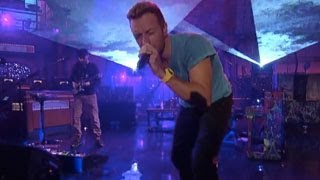 Coldplay  Every Teardrop Is A Waterfall Live on Letterman [upl. by Landes]