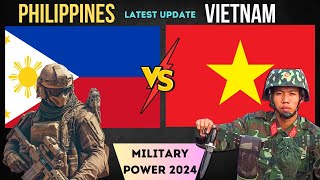 Philippines vs Vietnam Military comparison 2024 [upl. by Soalokcin]