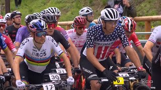 Mountain Bike Crosscountry Olympic CransMontana Men Elite 50fps 23 Jun 2024 [upl. by Dredi]