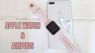 How to Pair your Apple Watch to your AirPods  Tech Videos  Kaylas World [upl. by Colin7]