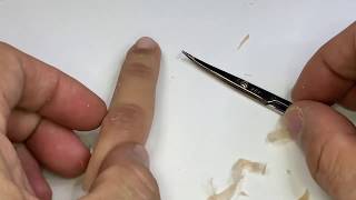 How to make finger prosthesis removing excess after cure [upl. by Talya]