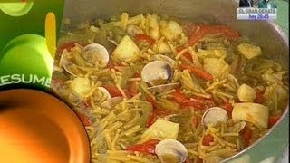 ¿Qué comemos hoy Receta Fideos a la Cazuela [upl. by Assiled]