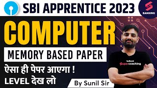 SBI Apprentice Memory Based Paper  SBI Apprentice Computer Previous Year Question Paper sunil [upl. by Tempa85]