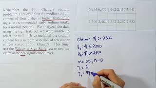 Performing a Wilcoxon SignedRanks Test in Nonparametric Statistics Problem 3 [upl. by Nohj]