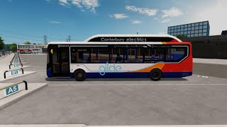 Canterbury Bus Simulator V41  FRV Ride Route 23 Stagecoach Glide Enviro200 EV LJ68 CZA [upl. by Ueik]