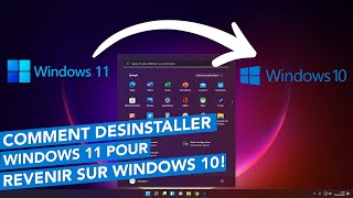 Comment désinstaller Windows 11 et revenir sur Windows 10 après la mise à jour [upl. by Oatis]