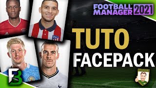 Tuto FOOTBALL MANAGER 2021 et FM22  Avoir les bons visages avec le DF11 Facepack [upl. by Franci301]