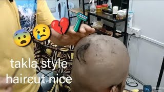 wasihair takla style haircuts😨 baby haircutcrying 🪒headshave baby girlASMR ld SHAMS ASMR😨🪒🌿 [upl. by Sherburne]