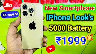 ₹1999 New Smartphone  iPhone Looks  5000 Mah Battery 🔋 Jio True quot5Gquot 2024 [upl. by Byrn670]