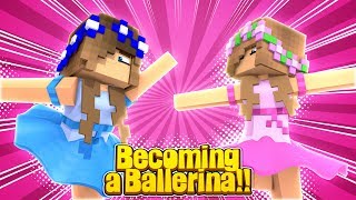 LITTLE CARLY IS A BALLERINA Minecraft Roleplay [upl. by Osswald603]