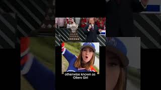 Oilers Girl wins Conn Smythe Trophy parody oilers oilersnation nhl [upl. by Forlini]