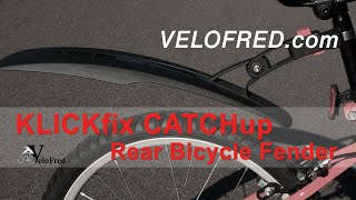 KLICKfix CATCHup Rear Bicycle Fender with Contour Adapter [upl. by Eltsirc]