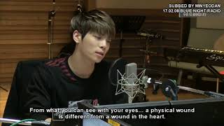 eng sub SHINee Jonghyun how to comfort someone Blue Night Radio [upl. by Reave]