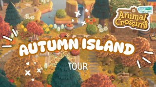 This Autumn Island is 1000 IQ  Animal Crossing Island Tour [upl. by Maurili]