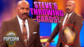 10 Answers That Made STEVE HARVEY Throw His Cards on Family Feud [upl. by Hplar157]