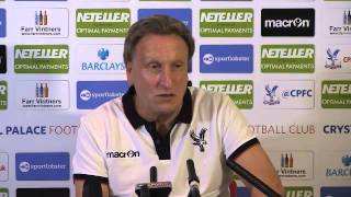 Neil Warnocks First Press Conference Back At Crystal Palace [upl. by Arrec]