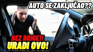 Kako izvaditi kljuc iz zakljucanog auta Radi na svim automobilima✅ [upl. by Teerell715]