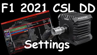 F1 2021 CSL DD Settings  Fanalab and In game settings [upl. by Kenwood]