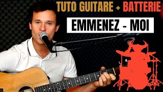 Emmenez moi  Charles Aznavour  TUTO GUITARE  BATTERIE [upl. by Huggins]