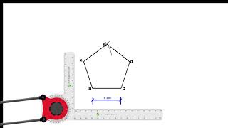 How to draw a Pentagon by arc method  How to draw pentagon by diagonal method  Technical drawing [upl. by Strohl304]