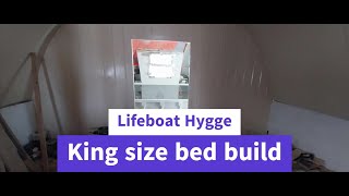 Lifeboat conversion Ep 64  King size bed build [upl. by Jonis]