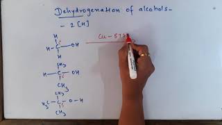 Dehydrogenation of alcohols Class XII [upl. by Aliuqehs]