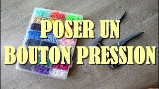 Comment POSER un BOUTON PRESSION [upl. by Linneman]