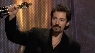 quotStreets Of Philadelphiaquot winning Best Original Song  Bruce Springsteen  66th Oscars 1994 [upl. by Htinnek524]