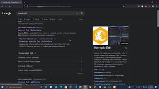 How to download and install Komodo Edit 12 on Windows 10 [upl. by Gennaro]