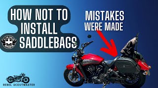 HOW TO ATTACH SADDLEBAGS TO AN INDIAN SCOUT [upl. by Leahcim]