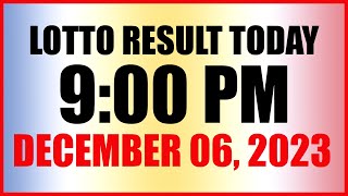 Lotto Result Today 9pm Draw December 6 2023 Swertres Ez2 Pcso [upl. by Ainafets]