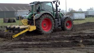 Fendt 714 mit Scheibenegge und Tiefenlockerer [upl. by Clippard982]