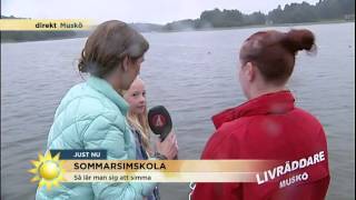 Simskolan Så märker du när en person är på väg att drunkna  Nyhetsmorgon TV4 [upl. by Niamjneb872]