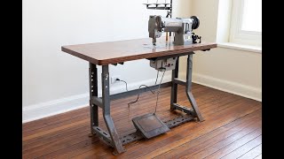 Consew 206 Industrial Commercial Walking Foot Sewing Machine  For Sale Omaha Pickup Only [upl. by Aleemaj]