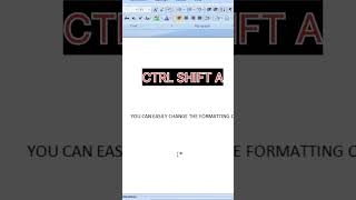 Change Letter Format In Ms Word dailyshorts viralshorts trendingshorts word trending [upl. by Malet]