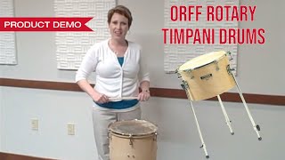 How to Assemble and Tune Orff Rotary Timpani Drums [upl. by Rufford]