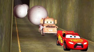 LIGHTNING MCQUEEN VS ABANDONED MILITARY BASE STORY [upl. by Breana323]