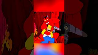 Homers Endless Pain in Hell🤣😂 simpsons shorts [upl. by Nikos]