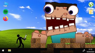 Virus Minecraft Stickman Animation [upl. by Silden]