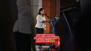 ATTY LOPEZ shorts trending ofw indaysara dutertefamily vpsara prrd pbbm inc [upl. by Meta]