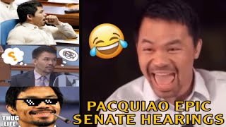 MANNY PACQUIAO Presidential Candidate 2023 l Senate Hearings Funny Compilation MannyPacquiao [upl. by Flemings]