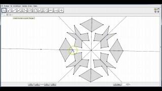 GeoGebra  spejlingsrosette [upl. by Nodyarb482]