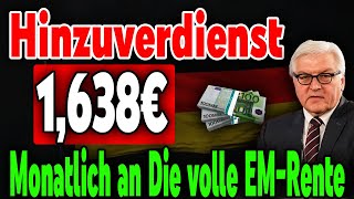 Volle Erwerbsminderungsrente Ist ein Hinzuverdienst bis 1638€ pro Monat anrechnungsfrei [upl. by Enwad]