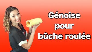 GENOISE recette idéale pour bûche roulée [upl. by Eniamert]