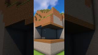 Minecraft Modern Mountain House🏠 shorts [upl. by Ellerred]