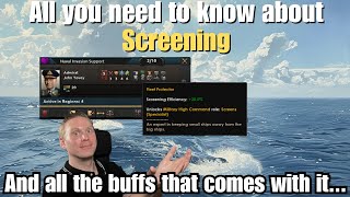 Screening Efficiency and how you need to build your navy  HOI4 Guide [upl. by Hairehcaz60]